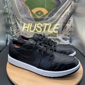 Jordan 1 Retro Low Golf “Black Croc” Men’s Sz 11.5